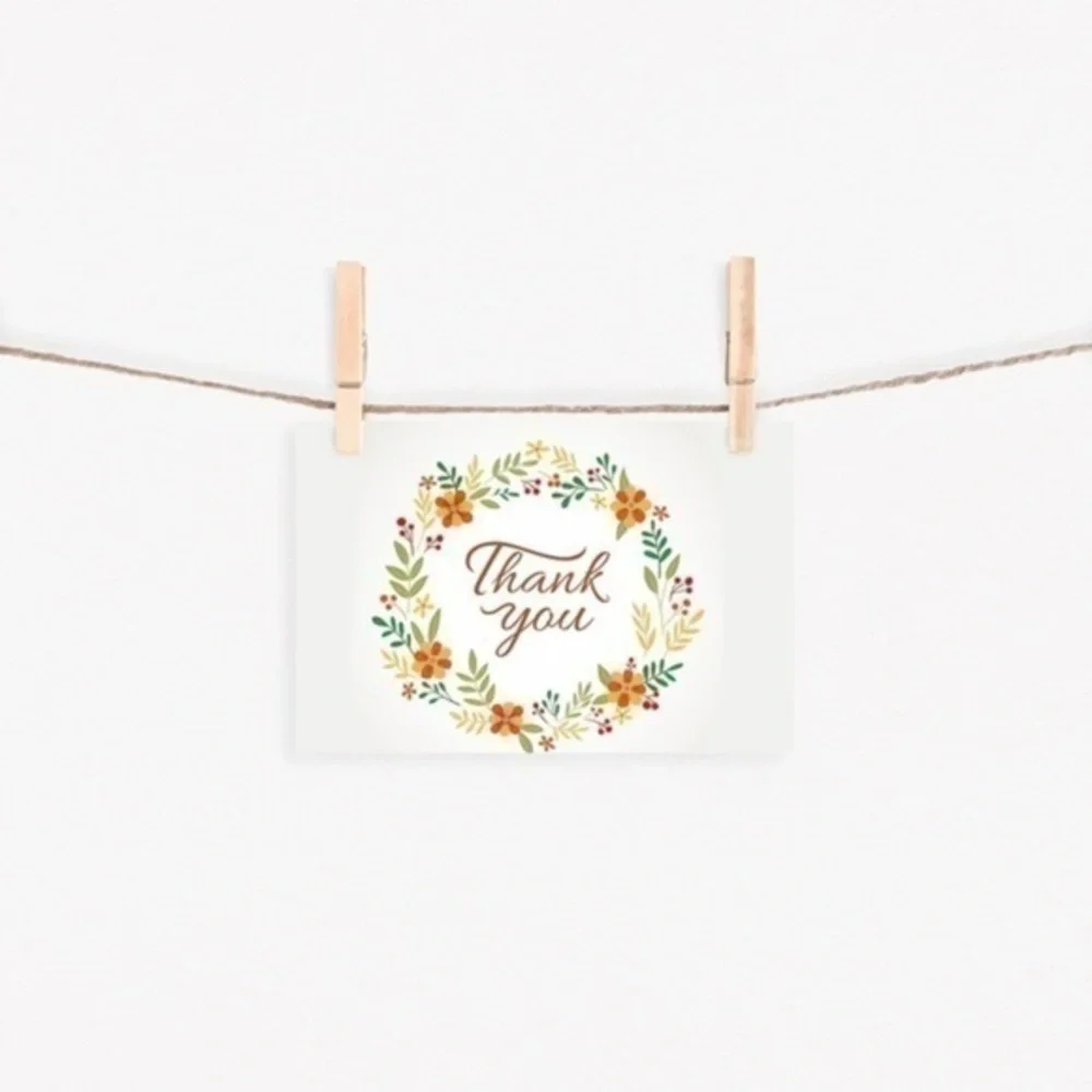 Floral Thank You Card 50-Pack